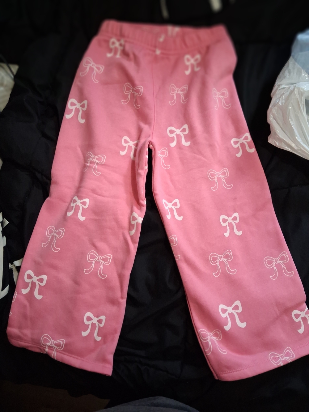 Garanimals Pink Bow Print Pajama Bottoms